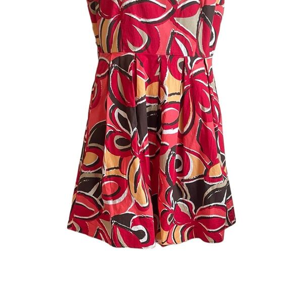 Cato Women Dress 16 Multicolor Abstract Print Smock Back Retro Style Rockabilly - Picture 10 of 16